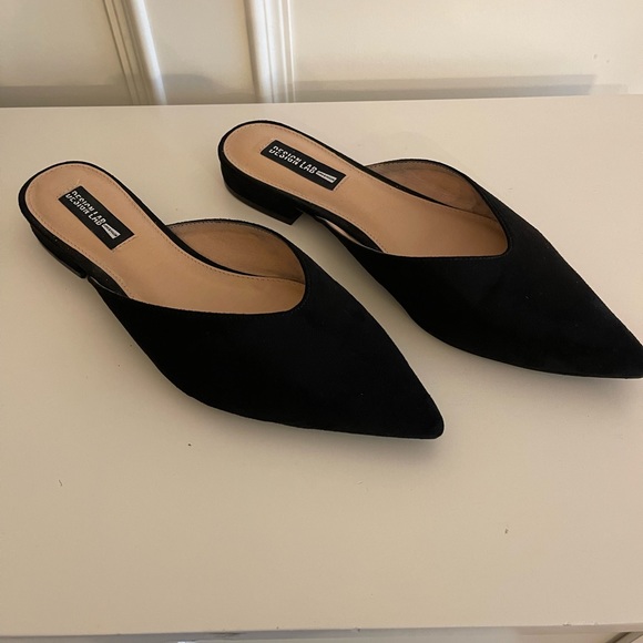 Design Lab Black Suede Mule - Picture 3 of 6